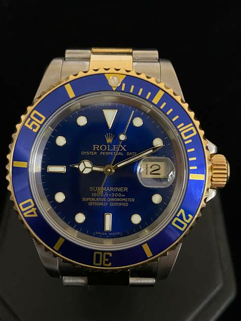 gold blau submarine rolex|rolex submariner blue price new.